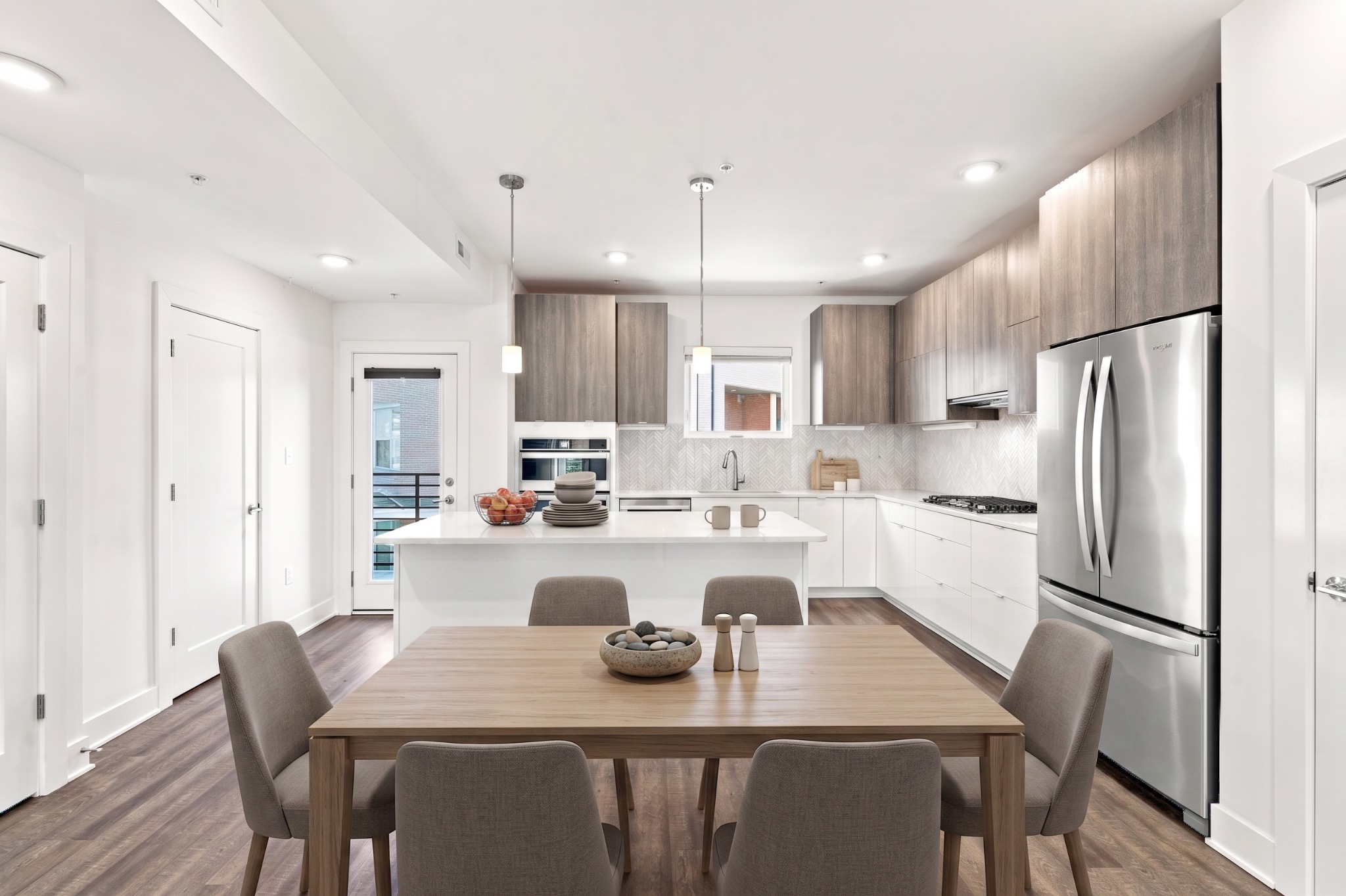 Bright staged residential interior